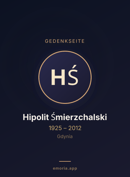 Gedenkportrait von Hipolit Śmierzchalski