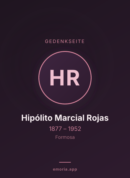 Gedenkportrait von Hipólito Marcial Rojas