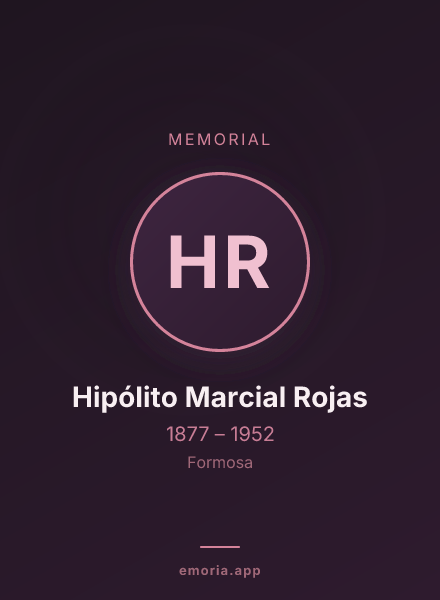 Memorial portrait of Hipólito Marcial Rojas