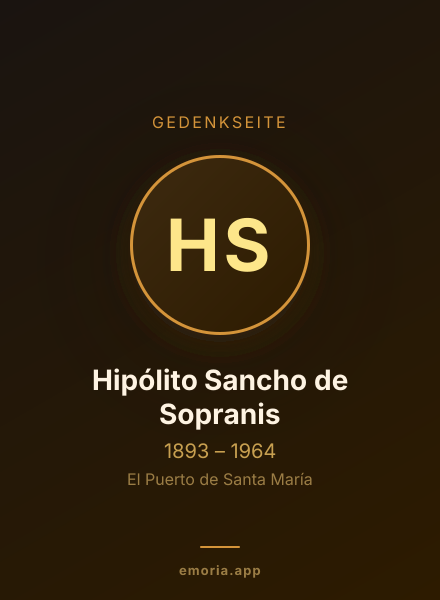 Gedenkportrait von Hipólito Sancho de Sopranis