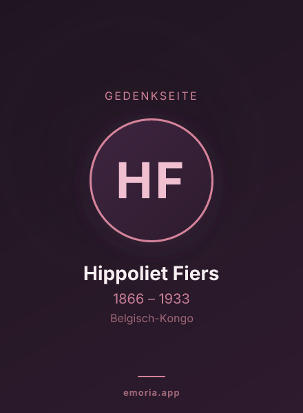 Gedenkportrait von Hippoliet Fiers