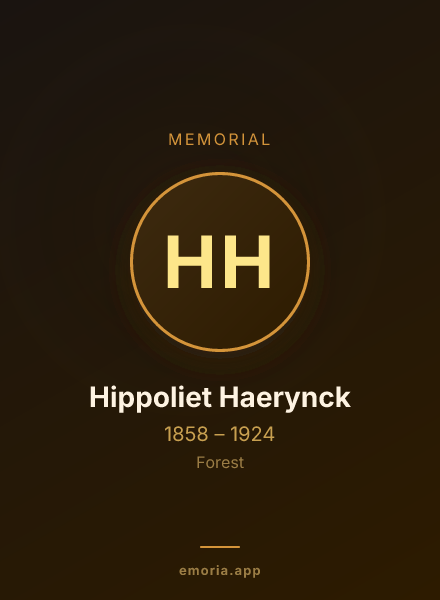 Memorial portrait of Hippoliet Haerynck