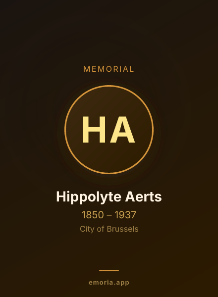 Memorial portrait of Hippolyte Aerts