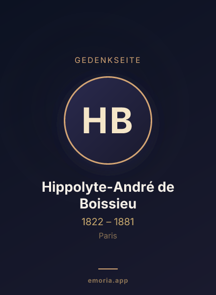 Gedenkportrait von Hippolyte-André de Boissieu