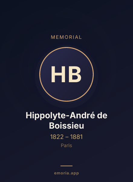 Memorial portrait of Hippolyte-André de Boissieu