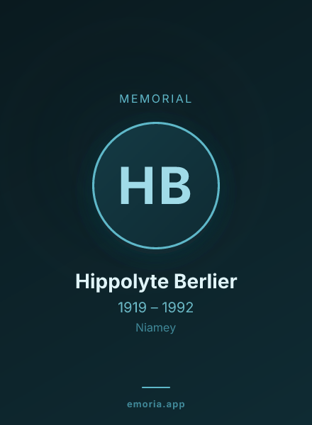 Memorial portrait of Hippolyte Berlier