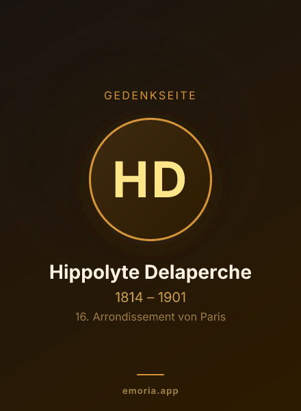 Gedenkportrait von Hippolyte Delaperche