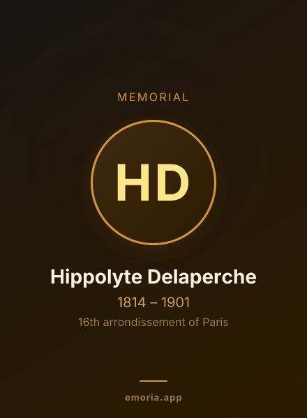Memorial portrait of Hippolyte Delaperche