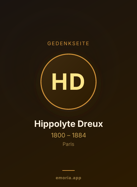 Gedenkportrait von Hippolyte Dreux