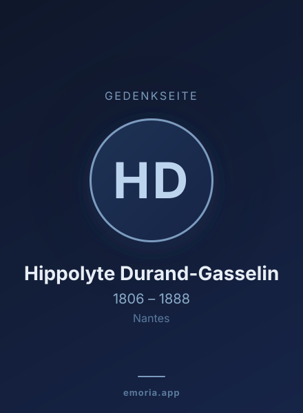 Gedenkportrait von Hippolyte Durand-Gasselin
