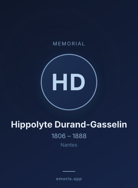 Memorial portrait of Hippolyte Durand-Gasselin