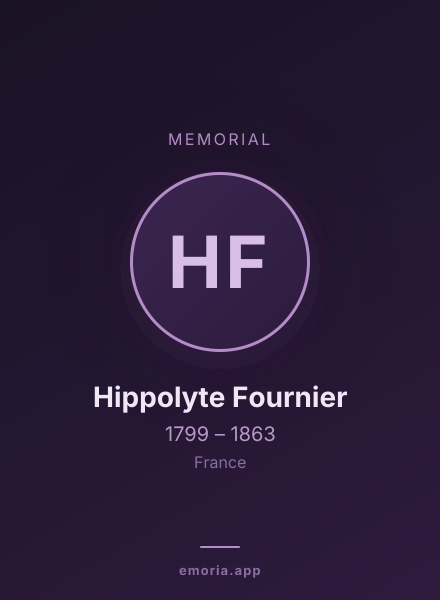 Memorial portrait of Hippolyte Fournier