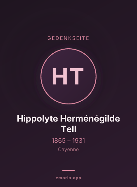 Gedenkportrait von Hippolyte Herménégilde Tell