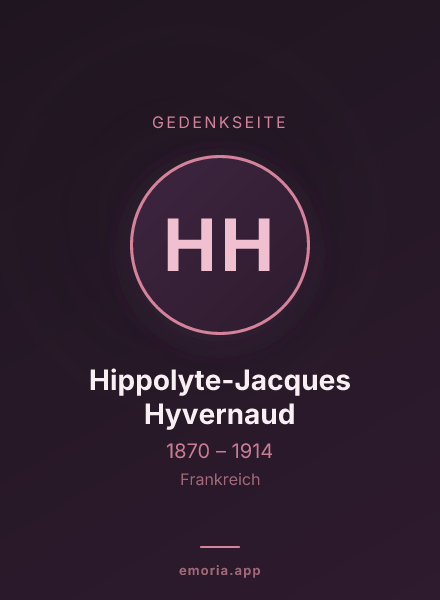 Gedenkportrait von Hippolyte-Jacques Hyvernaud