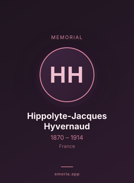 Memorial portrait of Hippolyte-Jacques Hyvernaud