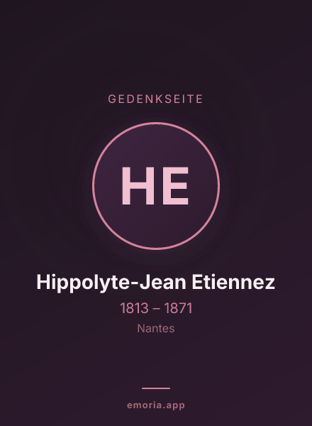 Gedenkportrait von Hippolyte-Jean Etiennez