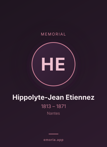 Memorial portrait of Hippolyte-Jean Etiennez