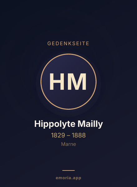 Gedenkportrait von Hippolyte Mailly