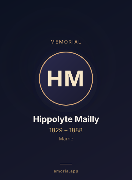 Memorial portrait of Hippolyte Mailly