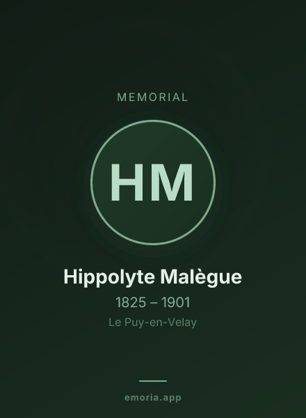 Memorial portrait of Hippolyte Malègue