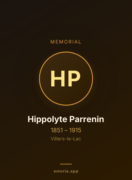Memorial portrait of Hippolyte Parrenin