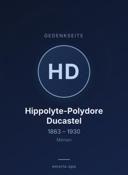 Gedenkportrait von Hippolyte-Polydore Ducastel