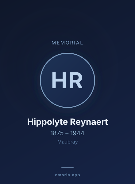 Memorial portrait of Hippolyte Reynaert