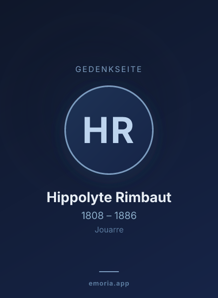 Gedenkportrait von Hippolyte Rimbaut