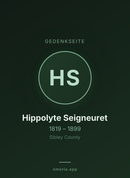 Gedenkportrait von Hippolyte Seigneuret