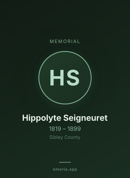Memorial portrait of Hippolyte Seigneuret