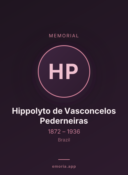 Memorial portrait of Hippolyto de Vasconcelos Pederneiras