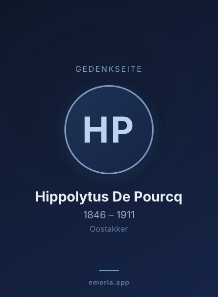 Gedenkportrait von Hippolytus De Pourcq
