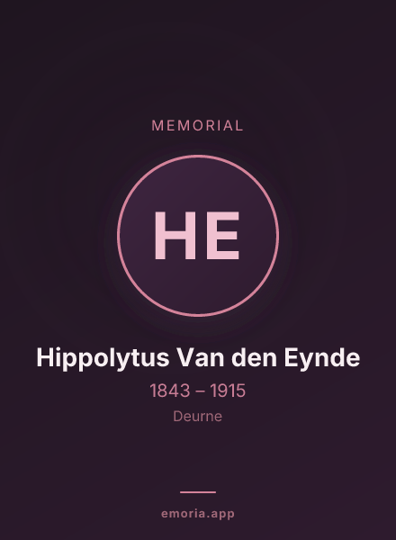 Memorial portrait of Hippolytus Van den Eynde