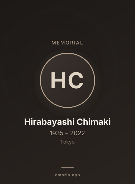 Memorial portrait of Hirabayashi Chimaki