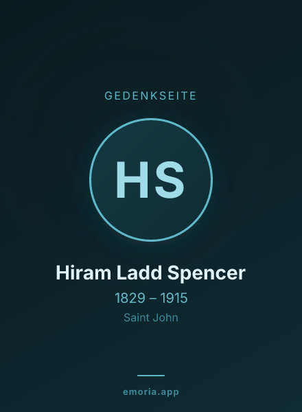 Gedenkportrait von Hiram Ladd Spencer