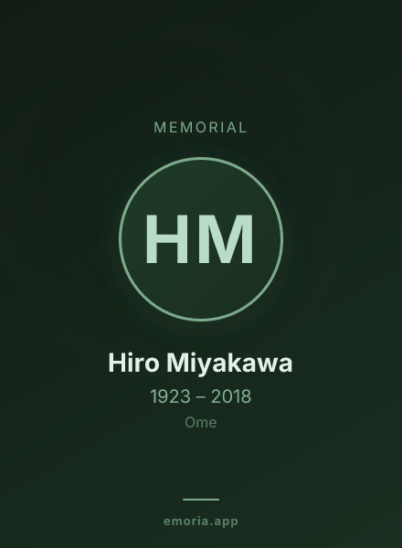 Memorial portrait of Hiro Miyakawa