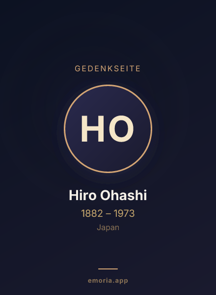 Gedenkportrait von Hiro Ohashi