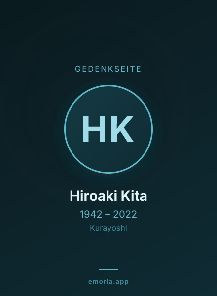 Gedenkportrait von Hiroaki Kita