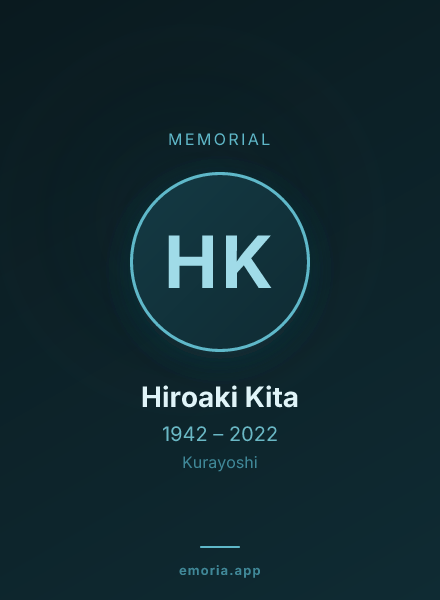 Memorial portrait of Hiroaki Kita