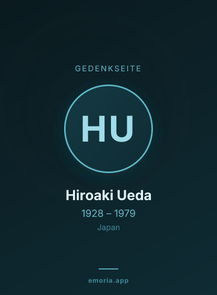 Gedenkportrait von Hiroaki Ueda