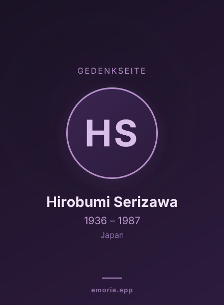 Gedenkportrait von Hirobumi Serizawa