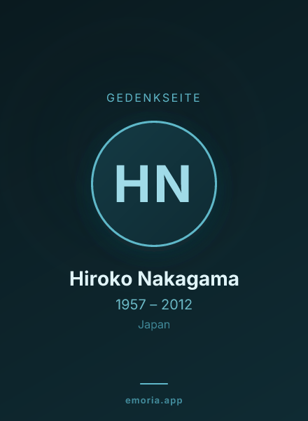 Gedenkportrait von Hiroko Nakagama