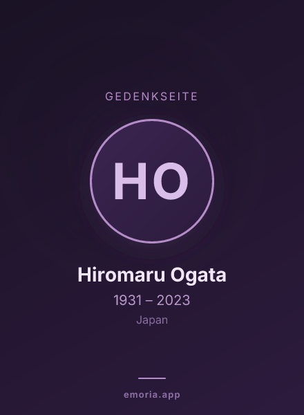Gedenkportrait von Hiromaru Ogata