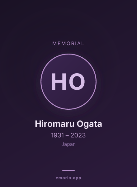 Memorial portrait of Hiromaru Ogata