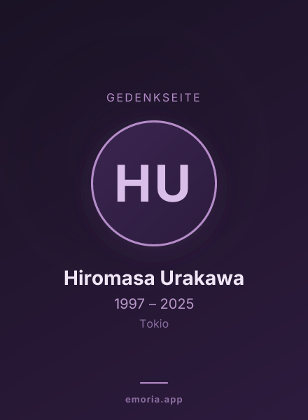 Gedenkportrait von Hiromasa Urakawa
