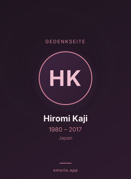Gedenkportrait von Hiromi Kaji