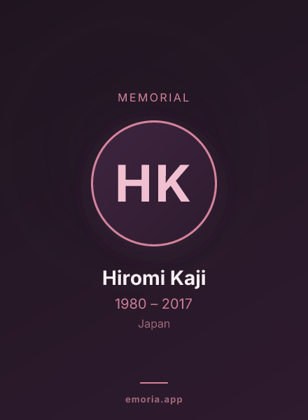 Memorial portrait of Hiromi Kaji