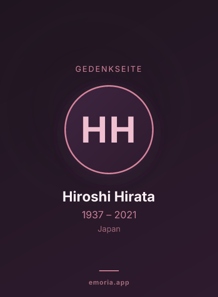 Gedenkportrait von Hiroshi Hirata
