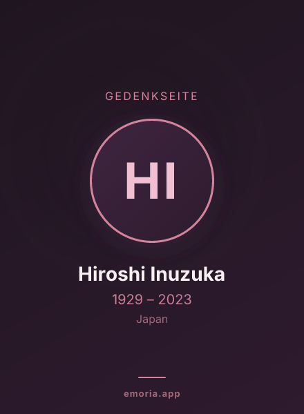 Gedenkportrait von Hiroshi Inuzuka