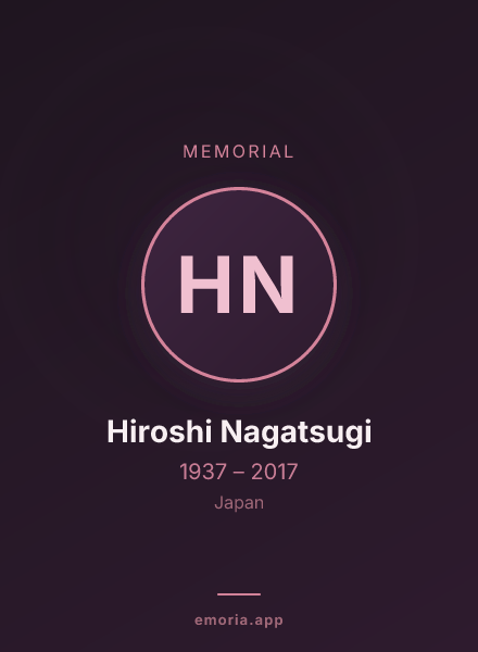 Memorial portrait of Hiroshi Nagatsugi